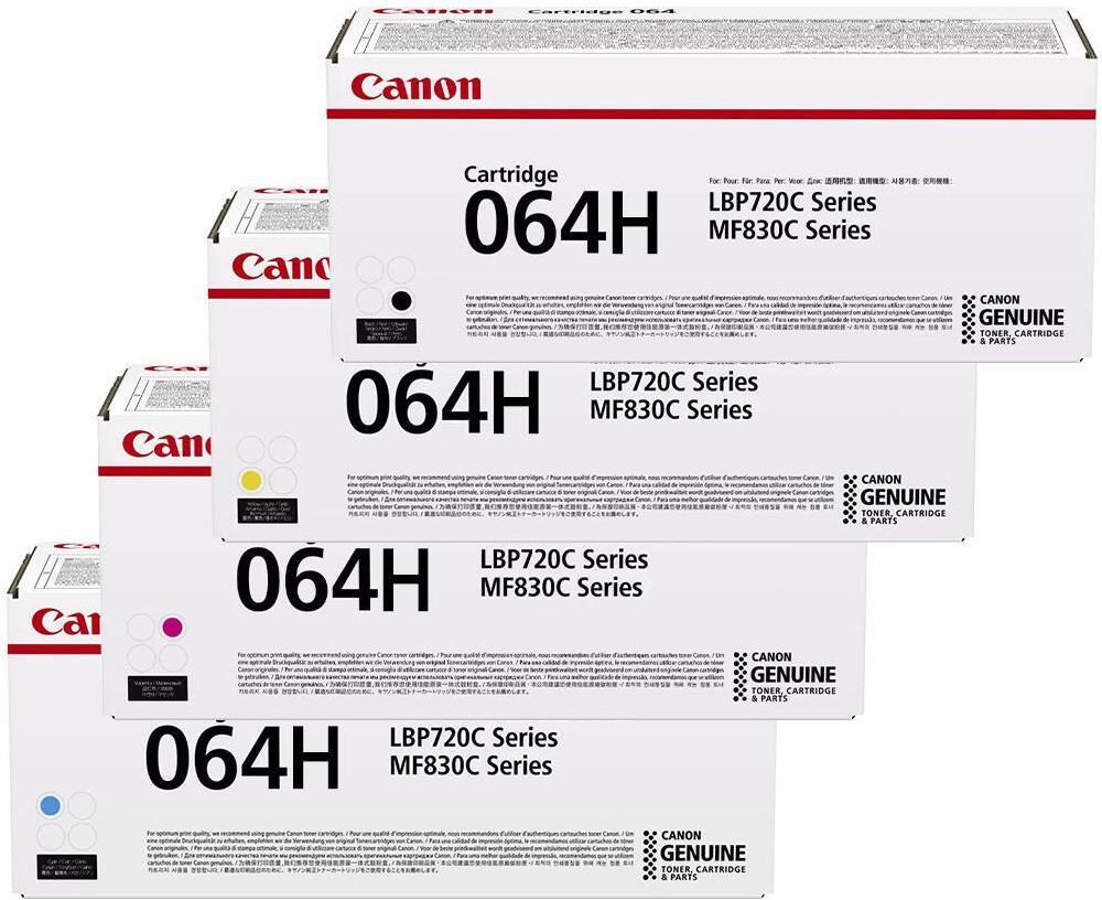 Canon Original 064H Toner - 4er Multipack (cyan, magenta, gelb, schwarz) (OP64Hset)