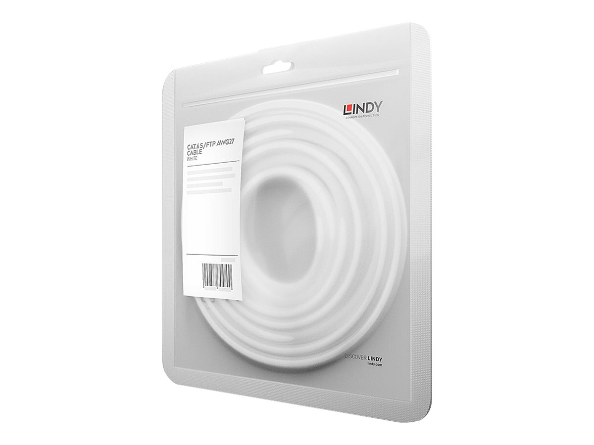 Lindy CAT 6 Patch-Kabel S/FTP (PiMF) RJ-45 (M) - RJ-45 (M), 3 m, Weiß