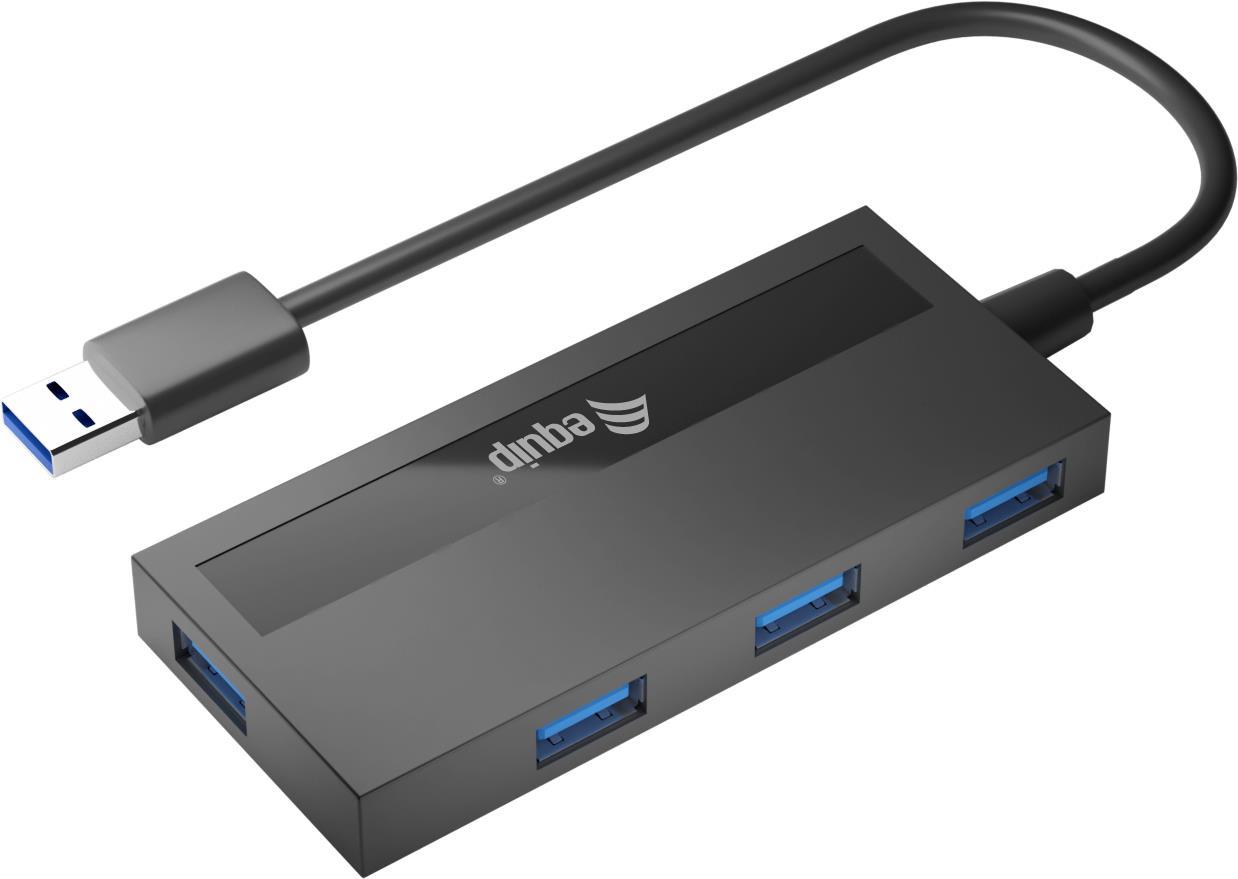 Equip 4-Port-USB 3.0-Hub und Adapter für USB-C (128956)