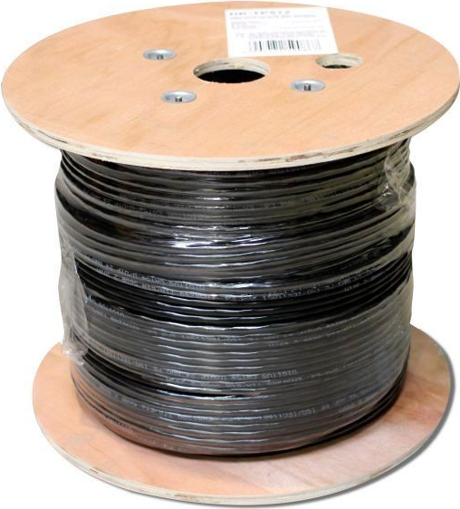 DIGITUS CAT 6 twisted pair installation cable 305m outdoor jelly filled black (DK-TP612)