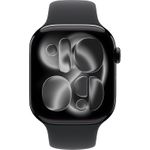 Apple Watch Series 11 GPS 46mm Jet Black Aluminium Case with Black Sport Band - M/L (MEUX4ZR/A) (B-Ware)