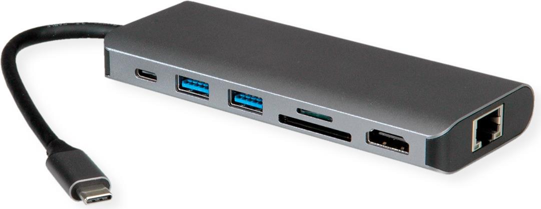 ROLINE USB4-C Dock HDMI+ GbE+2xA+ 1xTF/SD+1x C PD 8K30 (12.02.1123)