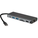ROLINE USB4-C Dock HDMI+ GbE+2xA+ 1xTF/SD+1x C PD 8K30 (12.02.1123)