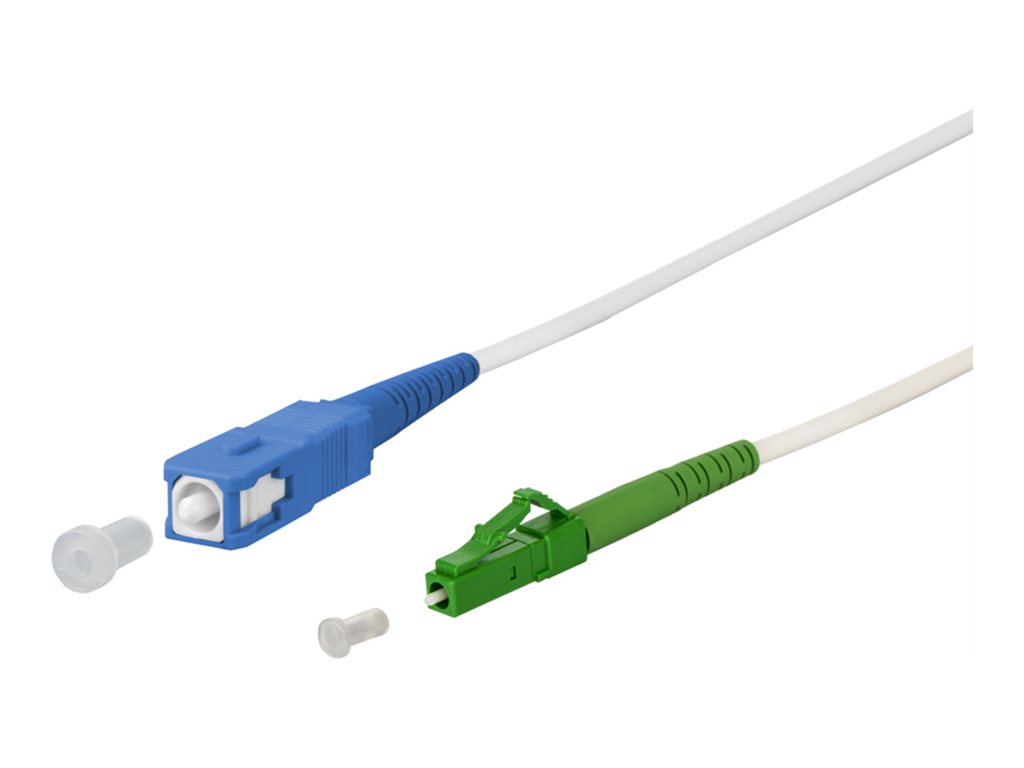 METZ CONNECT OpDAT Patchkabel SC/UPC - LC/APC OS2 2 m Weiß