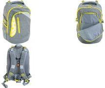 EBERHARD FABER Schulrucksack X-Style, grau/neongelb für Kinder/Teenager von 9 (577637)