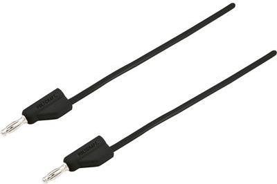 VOLTCRAFT Messleitung [Stecker 4 mm - Stecker 4 mm] 2 m Schwarz MSB-300 (MSB-300-2-SW)