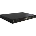 LevelOne FGP-2031 Netzwerk-Switch Unmanaged Fast Ethernet (10/100) Power over Ethernet (PoE) 1U Schwarz (FGP-2031)