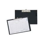 MAUL Schreibplatte mit Folienüberzug, DIN A3 quer, schwarz Platte aus Karton mit Folienüberzug, flache, vernickelte (23367-90)