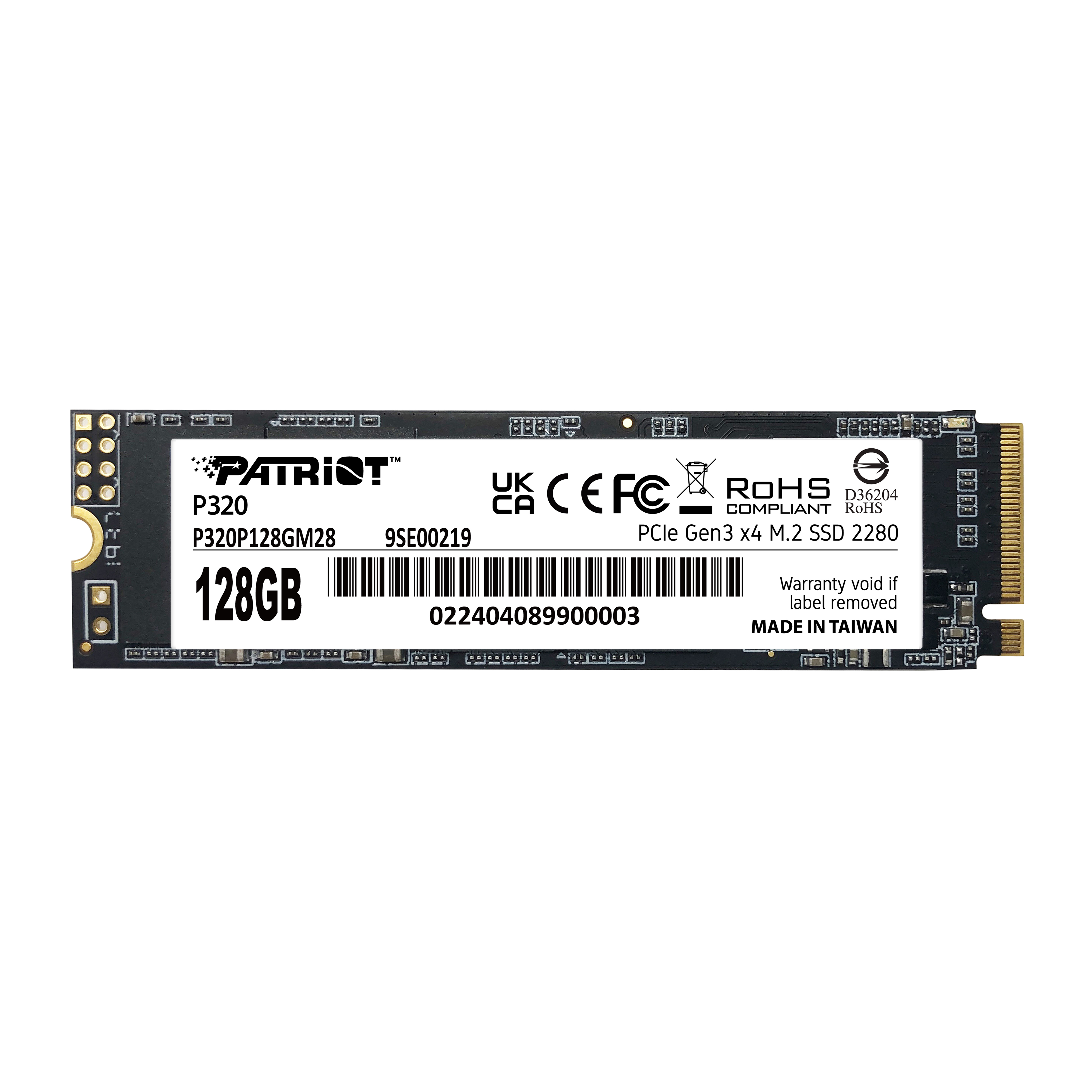 Patriot P320 128 GB SSD M.2 PCIe 3.0 x4 NVMe