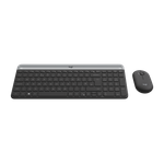 Logitech Slim Wireless Keyboard and Mouse Combo MK470 Tastatur RF Wireless Slowakisch Graphit (920-009264)