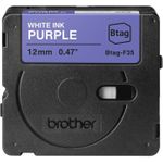Brother BTAG-F35 Weiß auf Lila (BTAGF35)
