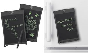 WEDO LCD Schreib- & Maltafel, 8.5"  (21,59 cm), schwarz papierlos malen, Mathe üben, Mitteilungen hinterlassen, - 1 Stück (66 908501)