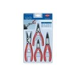 Knipex 00 20 03 V02 Seegeringzangen-Set Passend für Außen- und Innenringe 19-60 mm, 12-25 mm 10-25 mm, 19-60 mm Spitzenform gerade