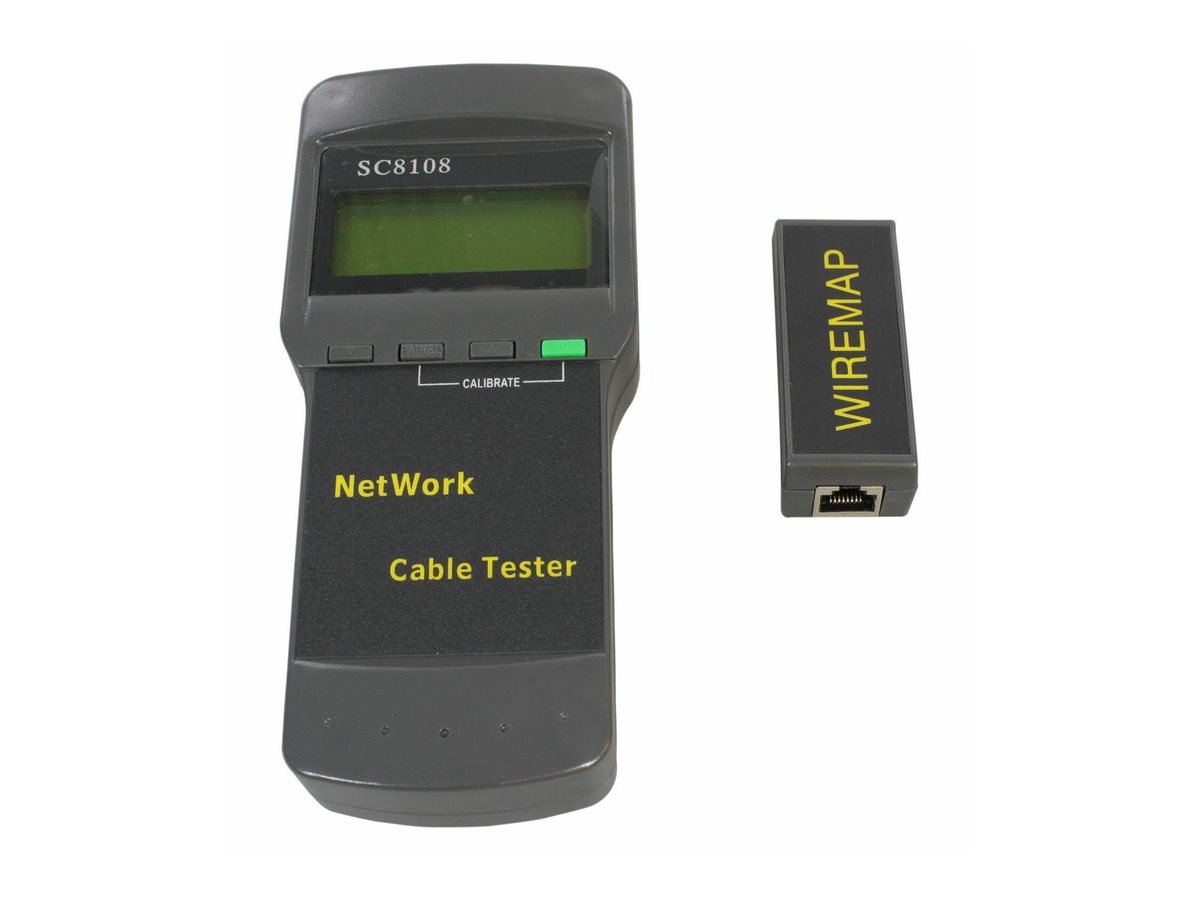 MicroConnect LCD Cable Tester Netzwerktester RJ-45 Schwarz