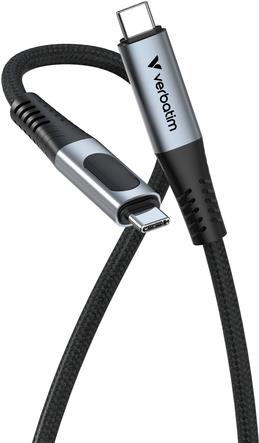 Verbatim Sync&Charge 240W 120cm USB-C/USB-C inkl. Display  31849 (31849)