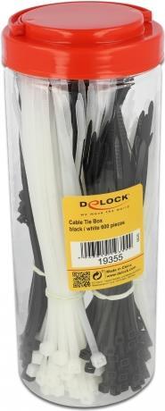 DeLOCK Cable tie assortment box 600 pieces (19355)