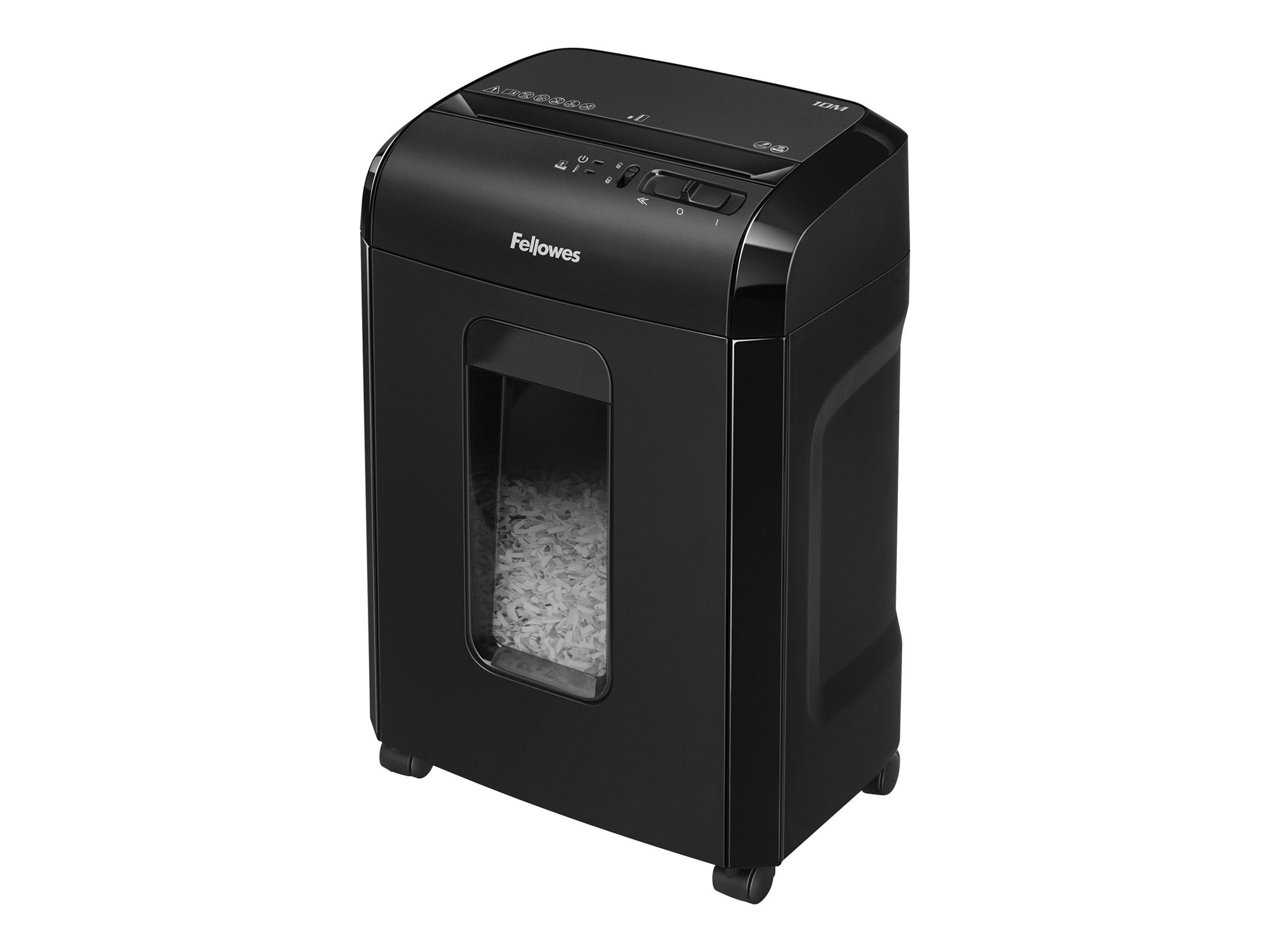 Fellowes Powershred 10M Aktenvernichter Mikro-Partikelschnitt P-5 Schwarz