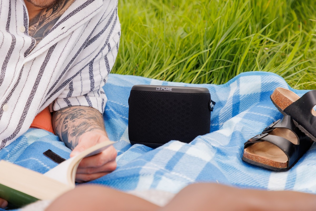 Pure Acoustics Pure Woodland Tragbarer Bluetooth-Lautsprecher Bluetooth 5.1 10 W Schwarz