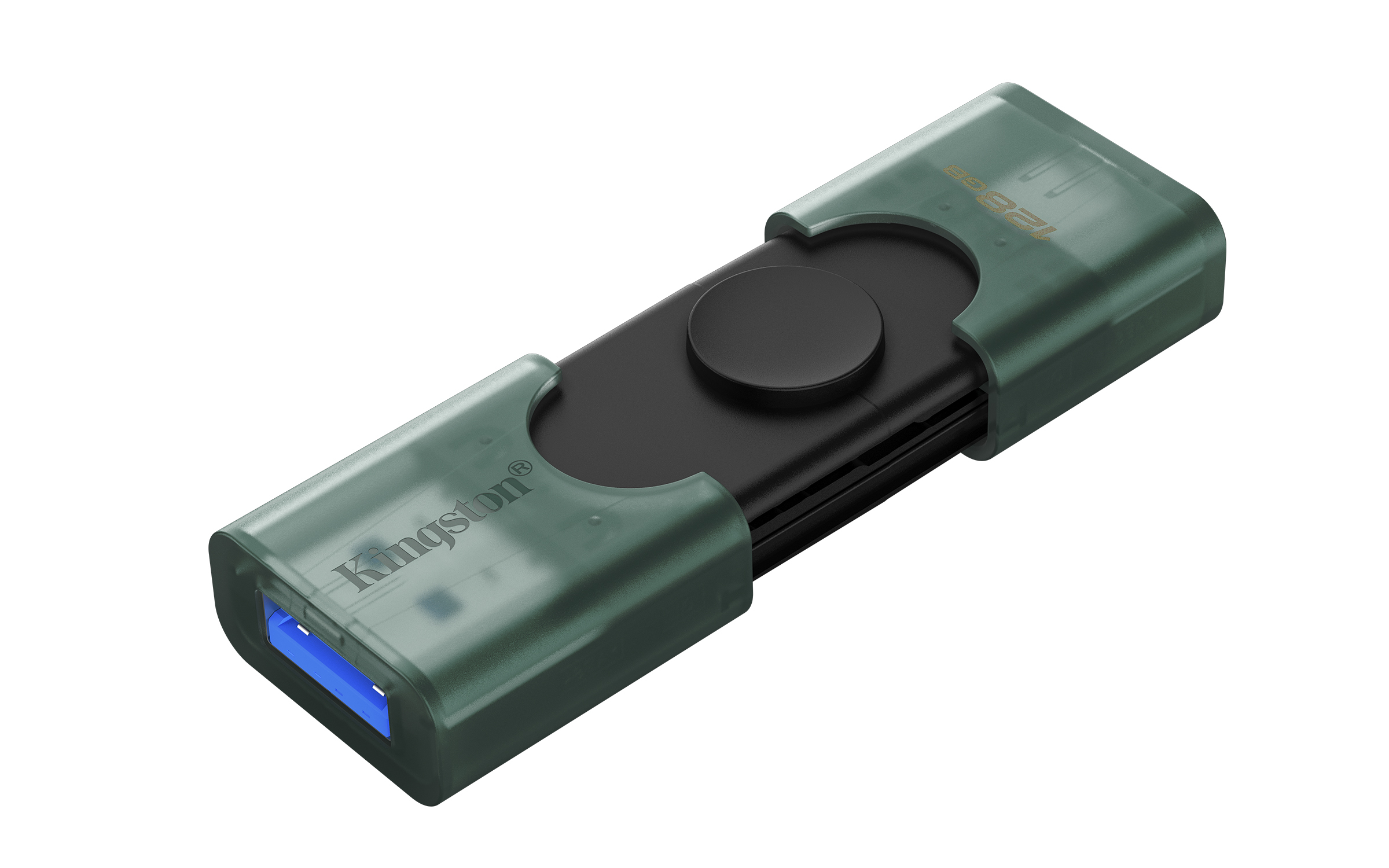Kingston DataTraveler Duo USB-Stick 128 GB USB-A / USB-C 3.2 Gen 1 Schwarz, Grün
