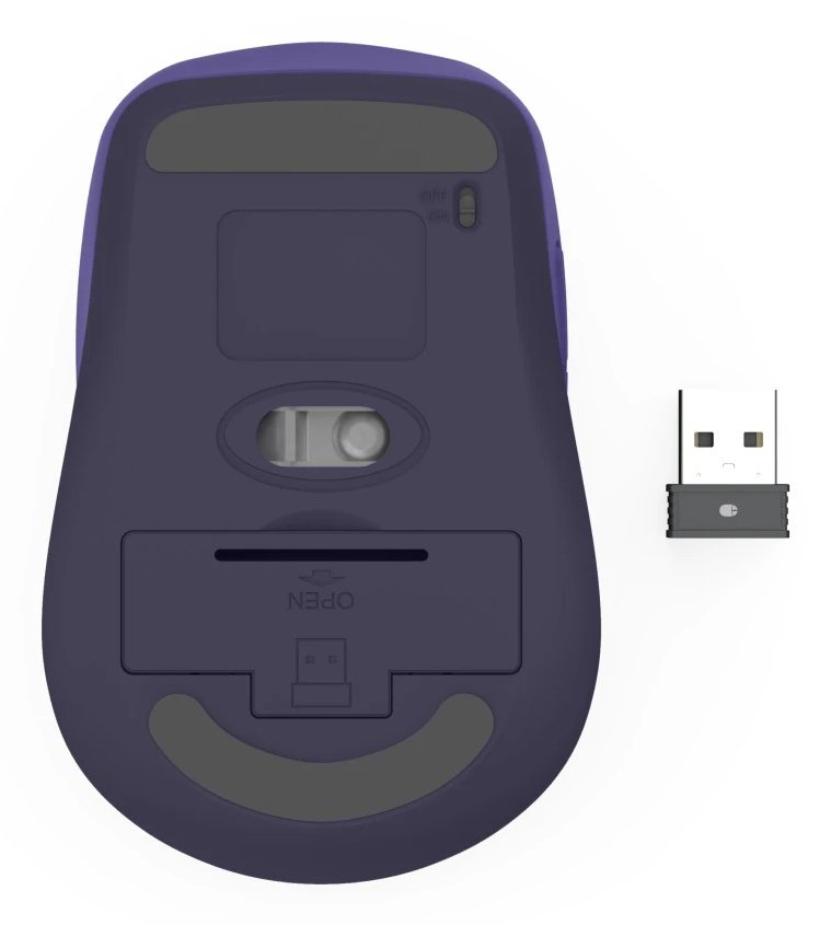 Hama WM-450 Multi-Device-Maus kabellos Funk/Bluetooth 1600 DPI Blau