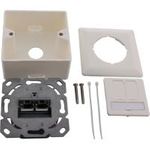 InLine® Cat.6A Anschlußdose, AP/UP 2x RJ45 Buchse, RAL9010, weiß, senkrecht (76842S)