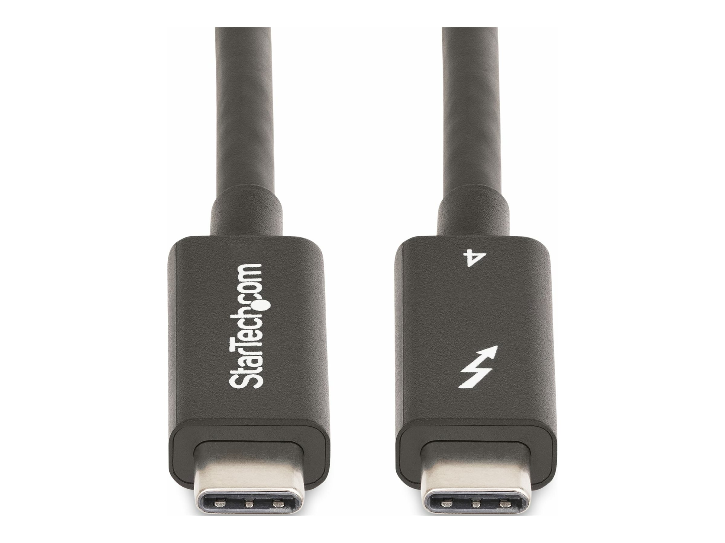 StarTech.com 2 m Aktives Thunderbolt 4 Kabel 40 Gbit/s 100W PD Schwarz