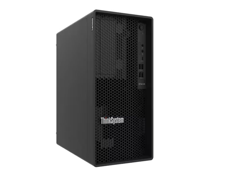 Lenovo ThinkSystem ST45 V3 7DH5 Tower Server AMD EPYC 4124P 3.8 GHz 16 GB RAM 1.92 TB SSD Schwarz