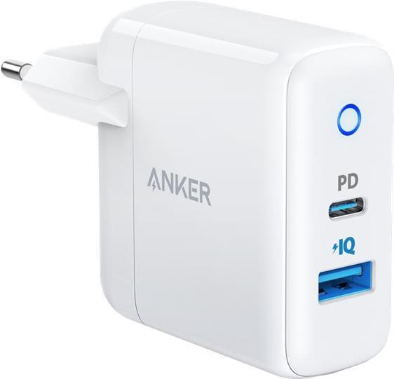 ANKER PowerPort PD+ 2 1xC 20W 1xA 15W White EU Plug A2636G21 