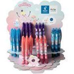 PILOT Tintenroller FRIXION BALL 07 Fancy Winter, Display Sonderedition Sweet Paradise, Strichfarbe: blau, patentierte - 1 Stück (458869)