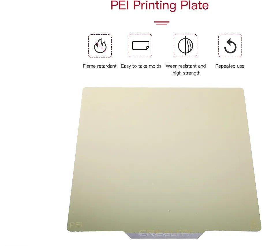 Creality PEI PRINT PLATE KIT 235x235x2MM FROSTED - CREALITY 3D ZUBEHOER (4004090038)
