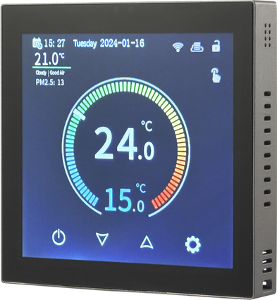 Sygonix SY-6052180 WiFi-Raumthermostat Unterputz mit Wochenprogramm App-Steuerung Schwarz