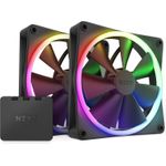 NZXT F140 RGB TWIN Computergehäuse - Prozessor Ventilator 14 cm Schwarz 2 Stück(e) (RF-R14DF-B1)