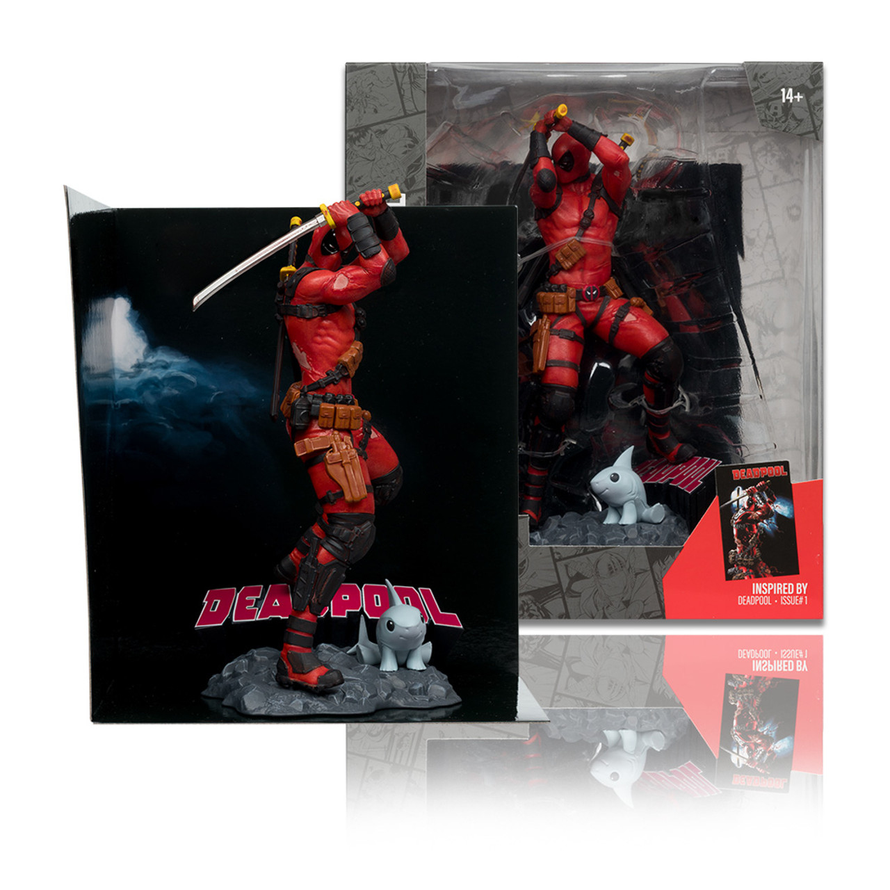 McFarlane Toys Marvel Deadpool Sammelfigur 1/10 Mehrfarbig, Rot
