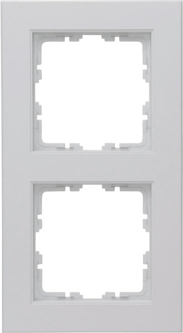 Kopp HK07-Abdeckrahmen 2-fach 402634007 Farbe:grau matt 1 (402634007)