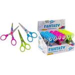 WEDO Bastelschere FANTASY, sortiert, 30er Display für Rechtshänder, aus rostfreiem Edelstahl, bedrucktes - 30 Stück (73599)