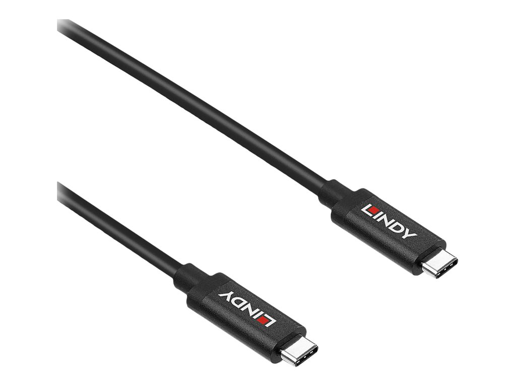 Lindy 43308 Aktives USB-C-Kabel USB 3.1 Gen 2 5 m 10 Gbit/s Schwarz