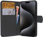 PEDEA Book Cover Classic für iPhone 15 Pro, schwarz (50160975)