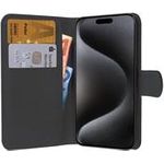 PEDEA Book Cover Classic für iPhone 15 Pro, schwarz (50160975)