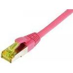 Patchkabel RJ45, CAT6A 500Mhz, 1,0m, magenta, S-STP(S/FTP), TPE/LSZH(Ultraflex), AWG26, mitCat.7 Rohkabel, Synergy 21 (S217701)