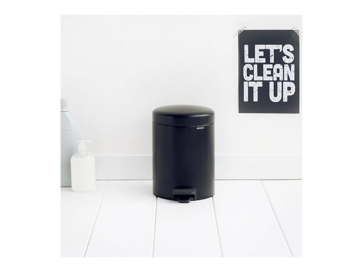 Brabantia newIcon Treteimer 5 L Mattschwarz