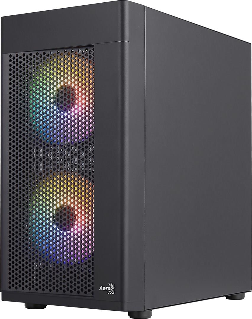 Aerocool Hexform Mini Tower PC-Gehäuse micro ATX Mini-ITX Schwarz