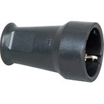 Kopp SEBS Schutzkontakt-Kupplung, bis 3x1,5mm², schwarz (180716003)