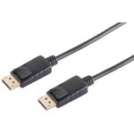 S/CONN maximum connectivity Displayportkabel-Displayportkabel 1.2, Stecker-Stecker, UHD 4K2K, schwarz, 1m (10-50025)