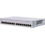 Cisco Business 110 Series 110-16T - Switch - unmanaged - 16 x 10/100/1000 - Desktop, an Rack montierbar, wandmontierbar