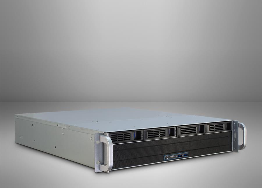 Inter-Tech IPC 2U-2404L Rack-Gehäuse 2U micro ATX Mini-ITX Schwarz, Grau