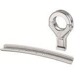 TRIAX MFU-1 Set slim Alu-Schiene 17 cm für 2 LNBs, mit 1 Alu Feedhalter slim 40 (350070)