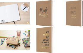 sigel Notizbuch Jolie Pure "Happiness", DIN A5, liniert 152 x 203 mm, 100 g/qm weißes Papier, Hardcover-Einband: - 1 Stück (JN805)