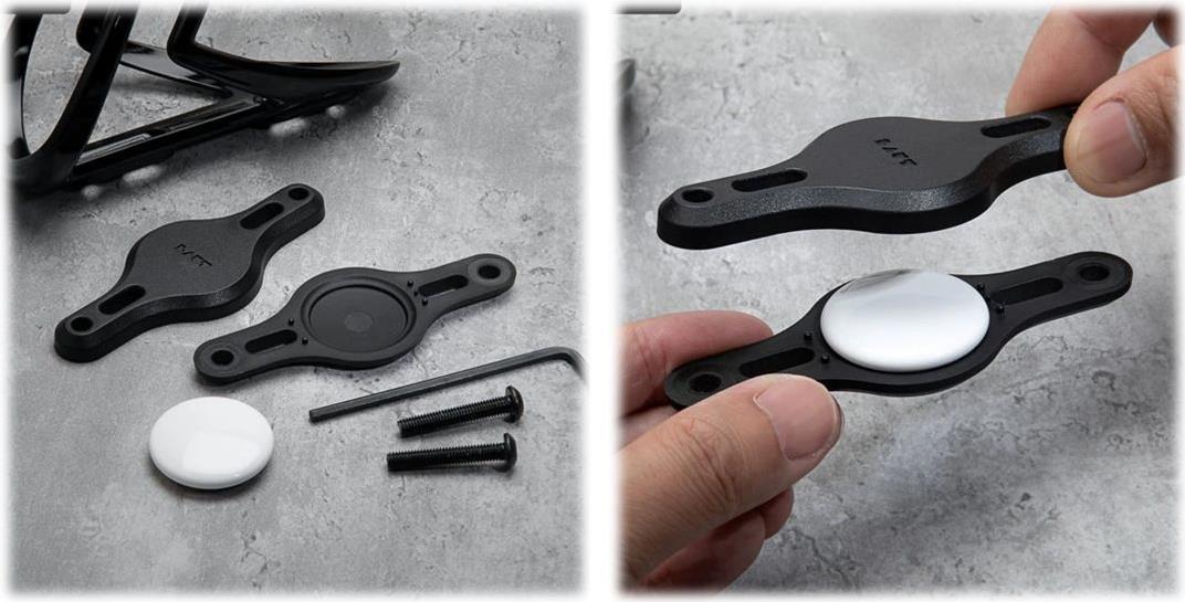 LAUT Bike Tag Bottle Mount Halterung für Apple AirTag Schwarz