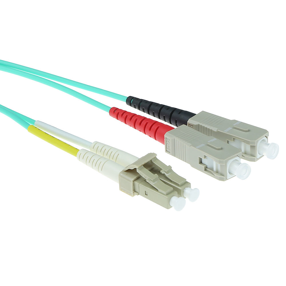 ACT RL8651 1,5 m LC-SC OM3 Multimode Duplex Glasfaserkabel Blau