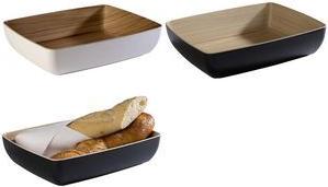 APS Schale FRIDA GN 1/2, 4,00 Liter, schwarz aus Melamin, innen mit Holzoptik, spülmaschinengeeignet, - 1 Stück (84590)